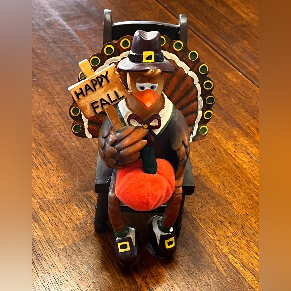 🇺🇸 Fall / AutumnDecoration Turkey Figurine - Happy Fall
